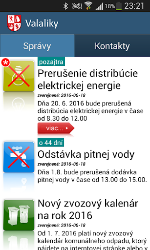 Android application Valaliky screenshort