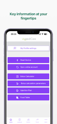 Android application Vivora diCare screenshort