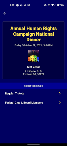 HRC Tickets Screen 3