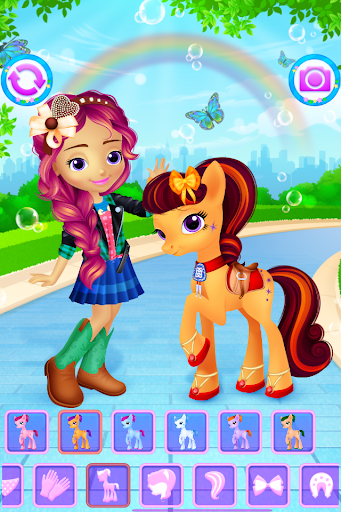 Android application Pony & Girl Dress Up screenshort