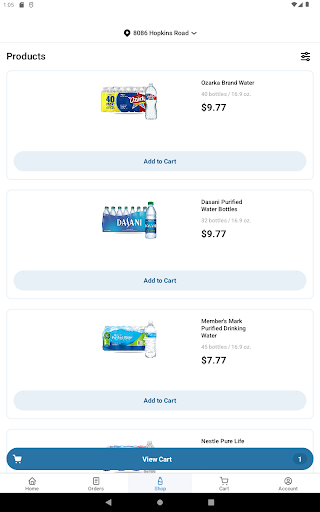 BLUSVN: Bottled Water Delivery Screen 3
