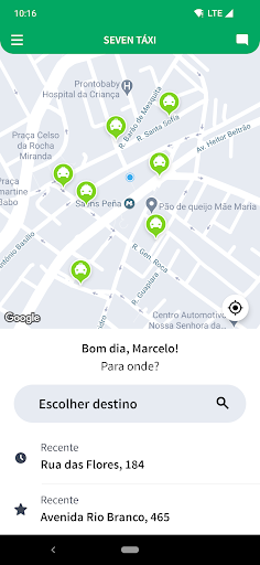 Android application Seven Táxi screenshort