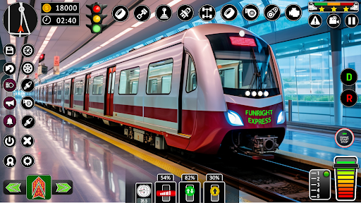 Android application City Train Games Driver Sim 3D screenshort