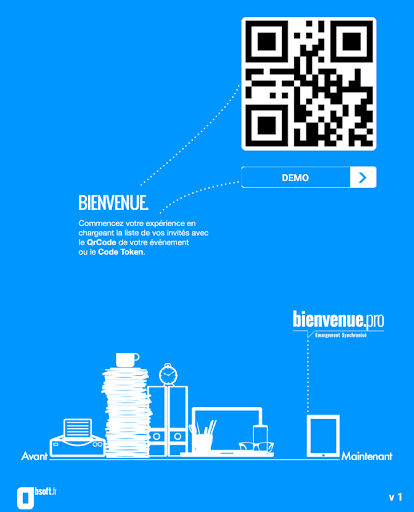 Android application Bienvenue Event screenshort