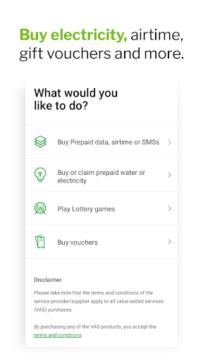 Screenshot of Nedbank Money