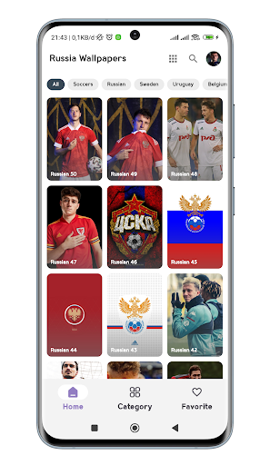 Android application Russia Football Team Wallpaper screenshort