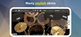 screenshot of DrumKnee 3D Drums - Drum Set
