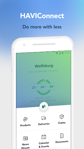Android application HAVI Connect screenshort