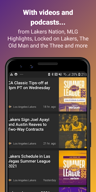 Screenshot 18 Lakers News Reader android