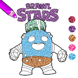 new star coloring book Glitter brawl 2020 icon