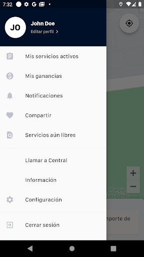 llevame Driver Screen 3