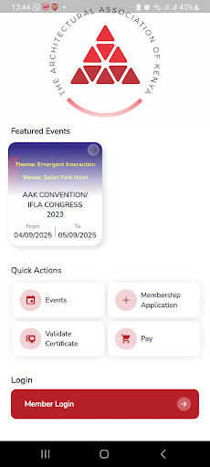 Android application AAK Members screenshort