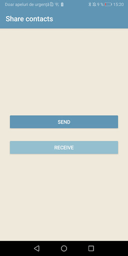 Android application Share contacts screenshort