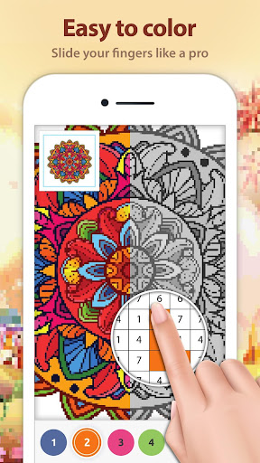 Screenshot of Mandala Color by Number