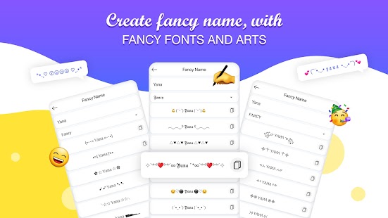 Fancy Fonts, Text and Nickname Screenshot