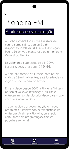 Pioneira FM - Pinhão PR Screen 2