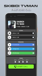 Skibidi TV Man Fake Video Call