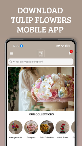 Android application Tulip Flowers screenshort