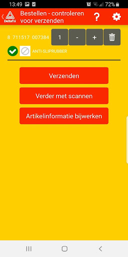 DELTAFIX Scan & Bestel Screen 3