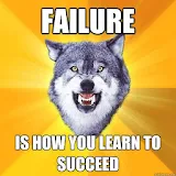 Cheer up with motivation Wolf icon