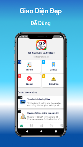 Android application 120 Mô Phỏng GPLX (2024) screenshort