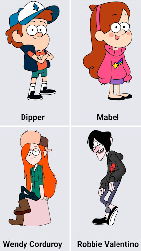 Android application How to draw Gravity Falls screenshort