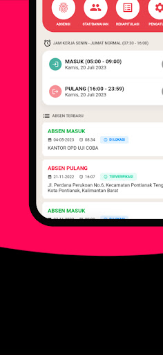e-Absensi Kabupaten Landak Screen 3