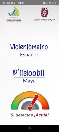 Android application Violentómetro screenshort