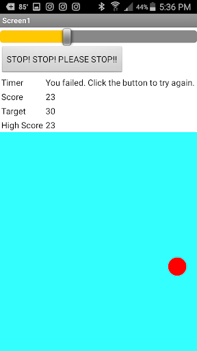 Click that dot! Screen 2