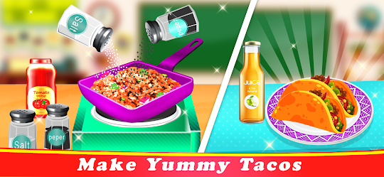 School Lunch Food Cooking Game