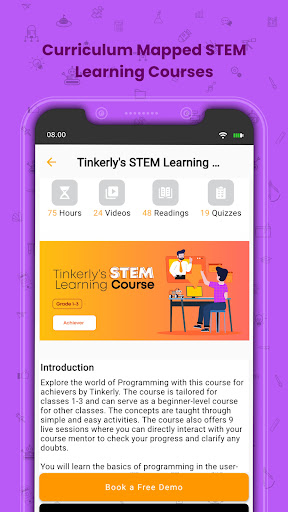 Android application Let's Tinker STEM Learning App screenshort