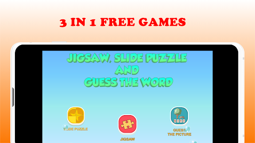 Android application 3 in 1 games screenshort