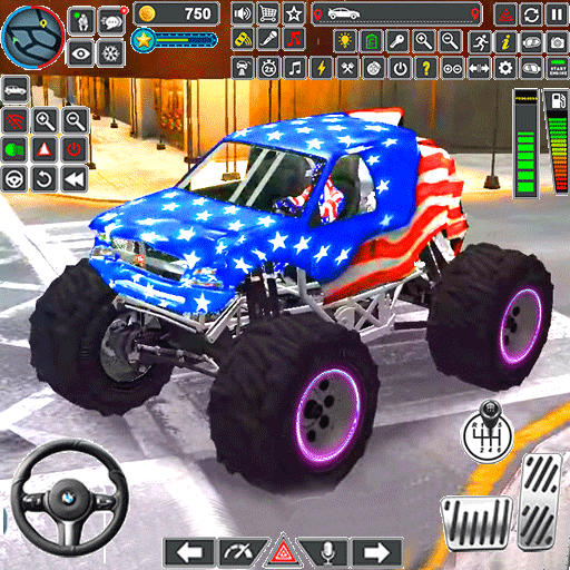 US Monster Truck : Monster 3D logo