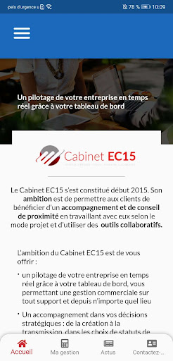 Android application Cabinet EC15 screenshort