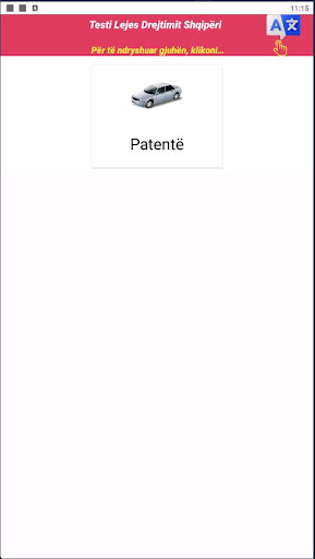 Android application Testi Lejes Drejtimit Shqipëri screenshort