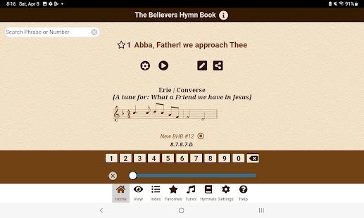Believers Hymn Book + Screenshot