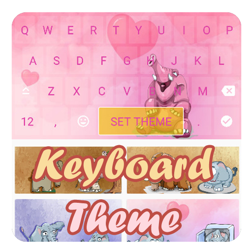Cute Elephant Keyboard Theme