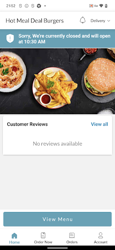 Hot Meal Deal Burger Screen 2