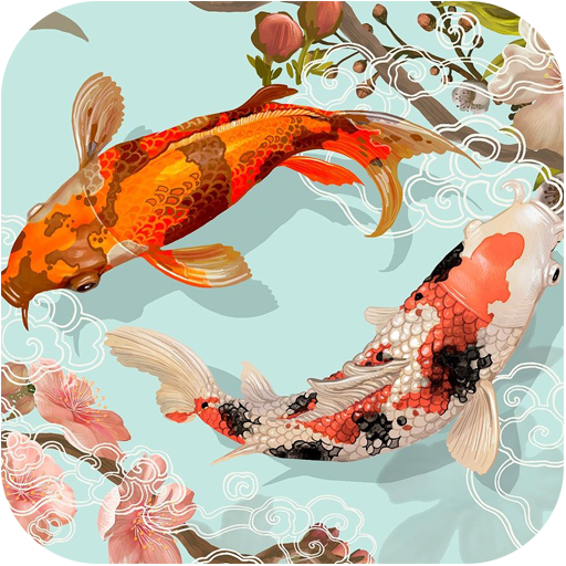 Koi Fish Art Wallpapers logo
