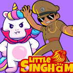 Cover Image of ดาวน์โหลด Little singham game Unicorn Singham in candy trap 1.01.06 APK