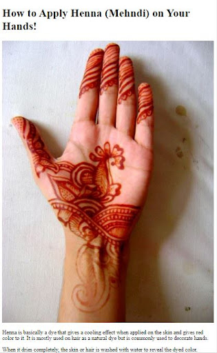 Android application How To Use Henna screenshort