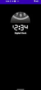 Digital clock wallpaper