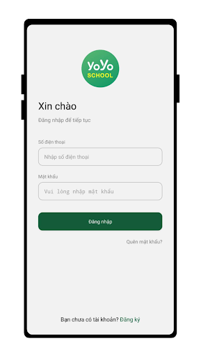 Android application YoYoSchool screenshort