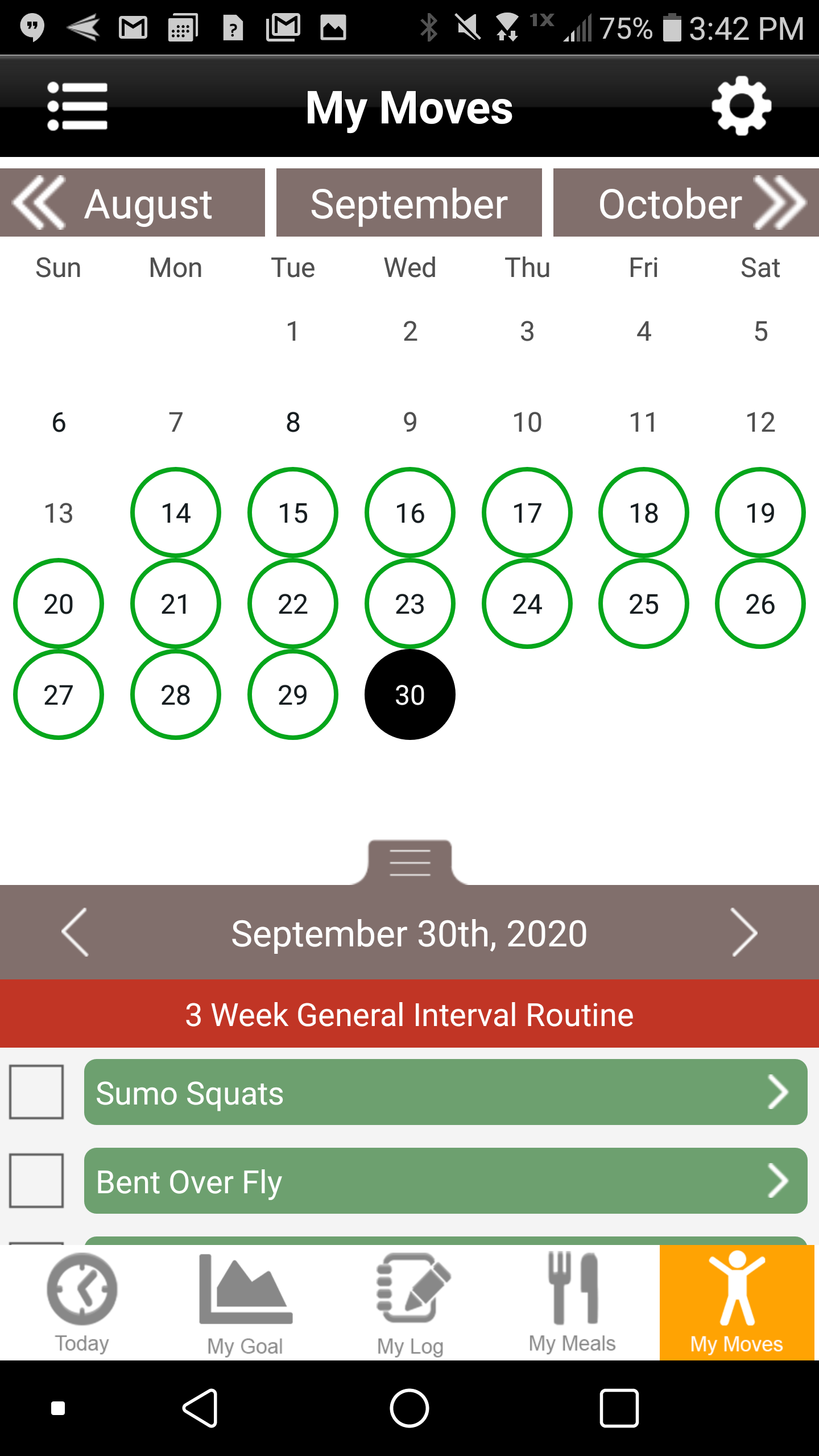 Android application MyMealCoach - Meal Planner screenshort
