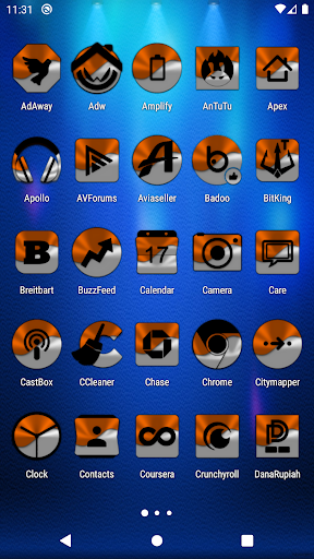 Half Light Orange Icon Pack Screen 2