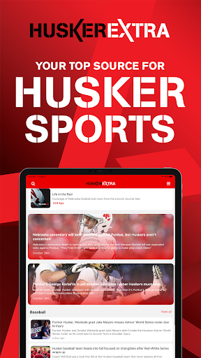 Screenshot of Husker Extra