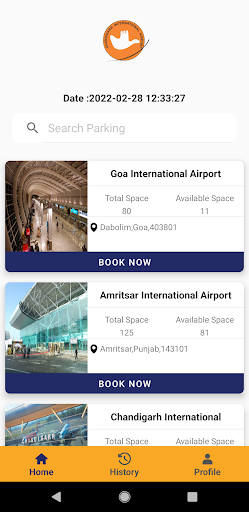 Pre Booking Parking Screen 2