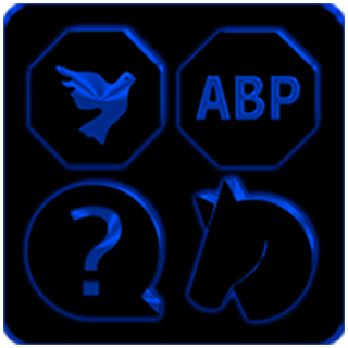 Black and Blue Icon Pack apk