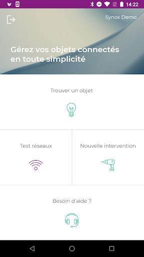 Android application SoM2M IoT screenshort