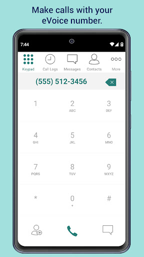 Android application eVoice — Business Phone Line screenshort